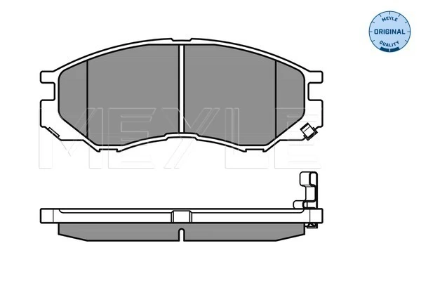 Brake Pad Set, disc brake MEYLE-ORIGINAL: True to OE. 025 232 9015/W