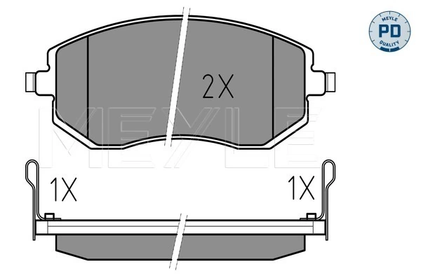 MEYLE 025 238 6517/PD Brake Pad Set, disc brake