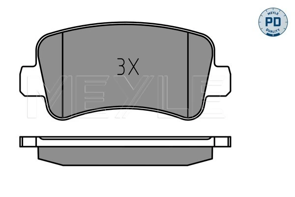 MEYLE 025 251 1218/PD Brake Pad Set, disc brake