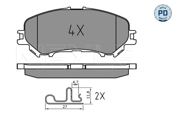 MEYLE 025 220 6518/PD Brake Pad Set, disc brake