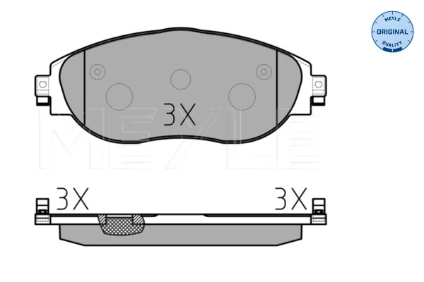 MEYLE 025 251 1720/W Brake Pad Set, disc brake