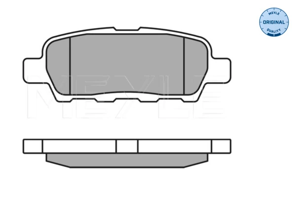 MEYLE 025 238 7114/W Brake Pad Set, disc brake