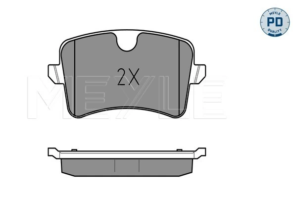 Brake Pad Set, disc brake MEYLE-PD: Advanced performance and design. 025 246 0617/PD