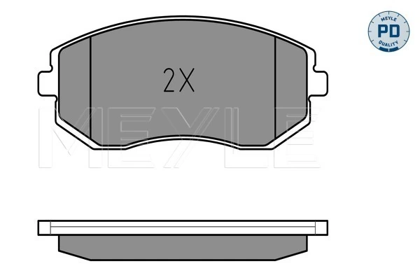 MEYLE 025 238 6517/PD Brake Pad Set, disc brake