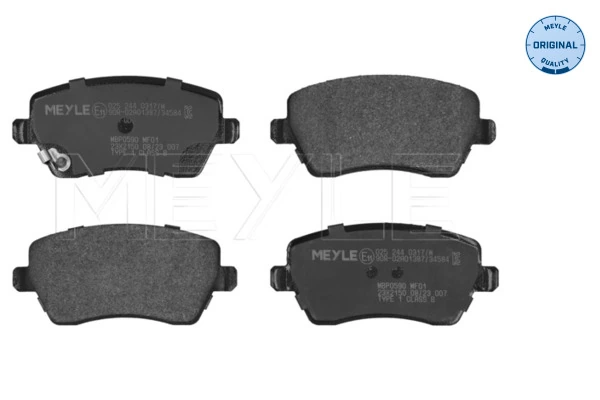 Brake Pad Set, disc brake MEYLE-ORIGINAL: True to OE. 025 244 0317/W