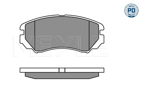 Brake Pad Set, disc brake MEYLE-PD: Advanced performance and design. 025 238 9116/PD