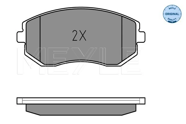 Brake Pad Set, disc brake MEYLE-ORIGINAL: True to OE. 025 238 6517/W
