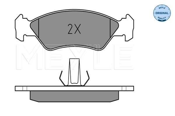 Brake Pad Set, disc brake MEYLE-ORIGINAL: True to OE. 025 231 0217