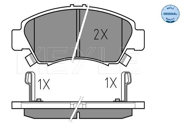Brake Pad Set, disc brake MEYLE-ORIGINAL: True to OE. 025 216 9715/W