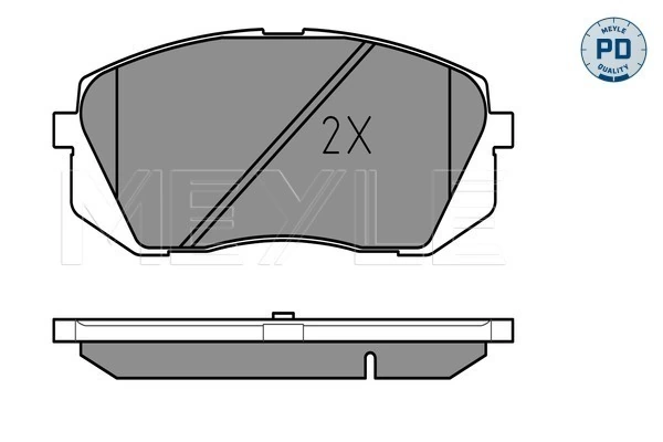 Brake Pad Set, disc brake MEYLE-PD: Advanced performance and design. 025 245 0116/PD
