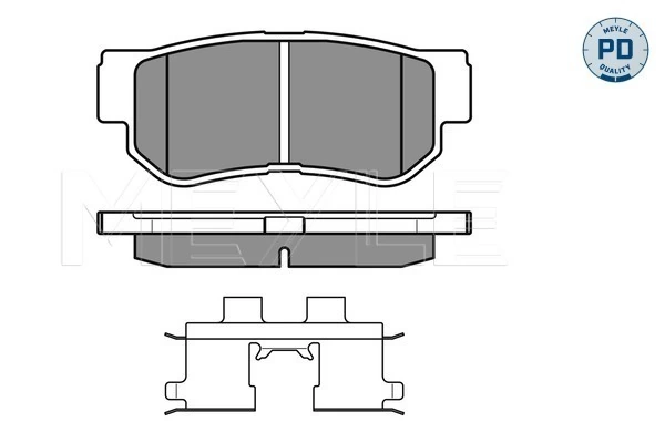 MEYLE 025 235 4314/PD Brake Pad Set, disc brake
