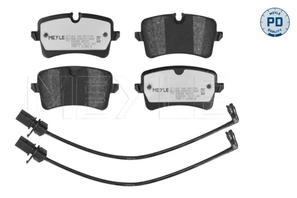 Brake Pad Set, disc brake MEYLE-PD: Advanced performance and design. 025 246 0617/PD