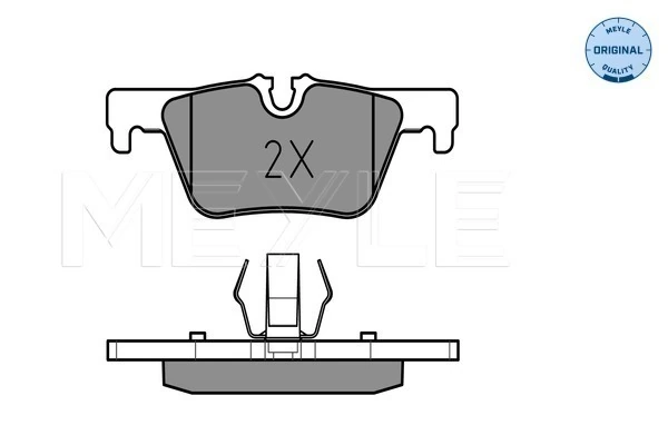 Brake Pad Set, disc brake MEYLE-ORIGINAL: True to OE. 025 253 0717