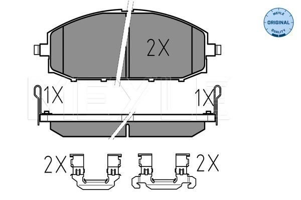 MEYLE 025 236 1118/W Brake Pad Set, disc brake