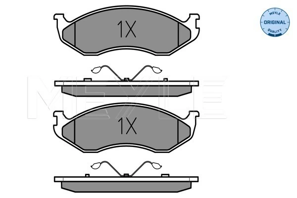 Brake Pad Set, disc brake MEYLE-ORIGINAL: True to OE. 025 218 2217