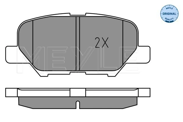 MEYLE 025 256 8814 Brake Pad Set, disc brake