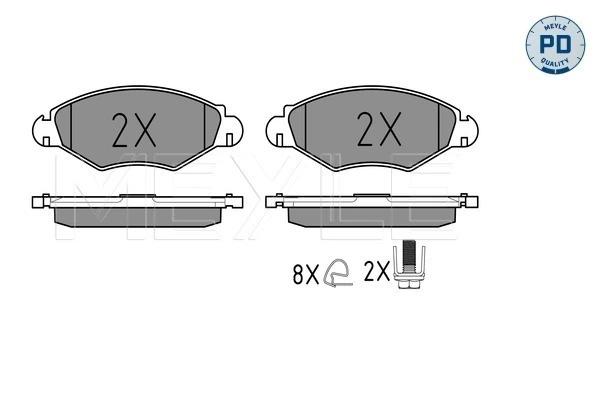MEYLE 025 235 9718/PD Brake Pad Set, disc brake