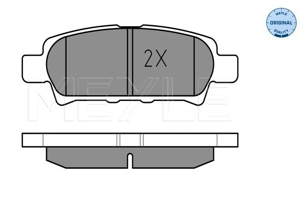 Brake Pad Set, disc brake MEYLE-ORIGINAL: True to OE. 025 240 1416/W