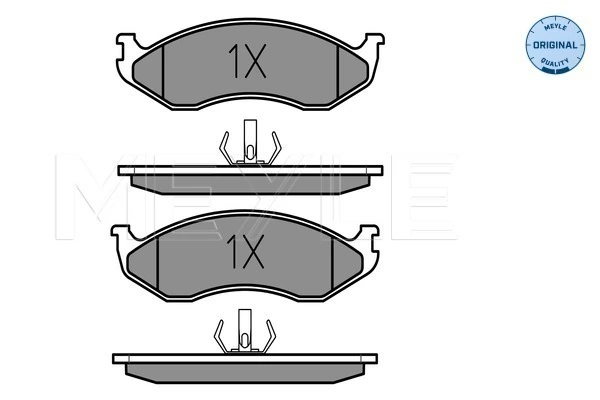 Brake Pad Set, disc brake MEYLE-ORIGINAL: True to OE. 025 218 2217