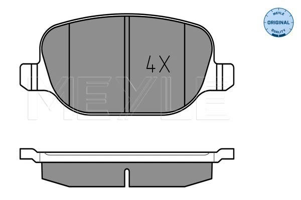 Brake Pad Set, disc brake MEYLE-ORIGINAL: True to OE. 025 237 6017