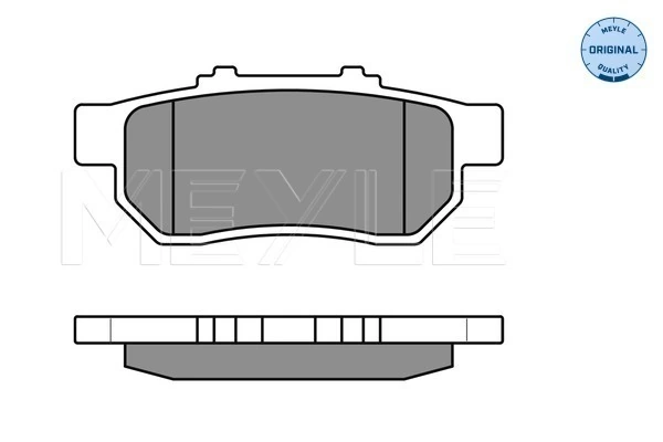 Brake Pad Set, disc brake MEYLE-ORIGINAL: True to OE. 025 217 3813/W