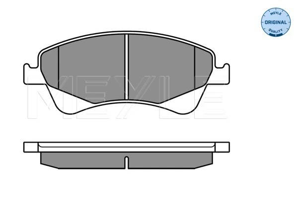 MEYLE 025 242 0419/W Brake Pad Set, disc brake