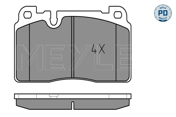 Brake Pad Set, disc brake MEYLE-PD: Advanced performance and design. 025 256 4316/PD