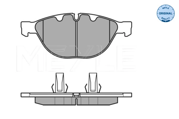 Brake Pad Set, disc brake MEYLE-ORIGINAL: True to OE. 025 237 9120