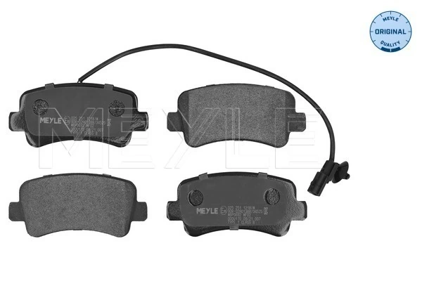 Brake Pad Set, disc brake MEYLE-ORIGINAL: True to OE. 025 251 1218/W