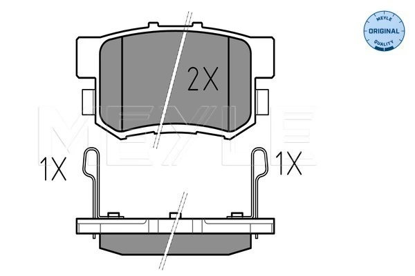 Brake Pad Set, disc brake MEYLE-ORIGINAL: True to OE. 025 217 1914/W