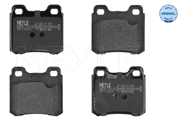 Brake Pad Set, disc brake MEYLE-ORIGINAL: True to OE. 025 211 4015