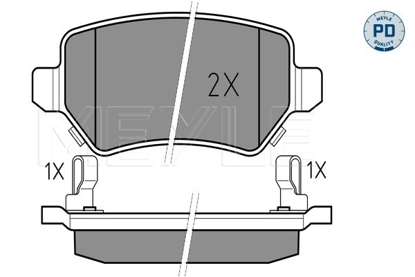 MEYLE 025 234 1715/PD Brake Pad Set, disc brake