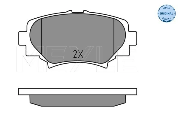 Brake Pad Set, disc brake MEYLE-ORIGINAL: True to OE. 025 258 7814