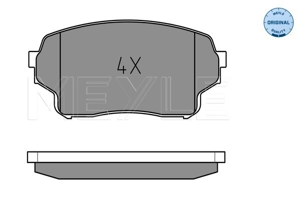 MEYLE 025 243 0115/W Brake Pad Set, disc brake
