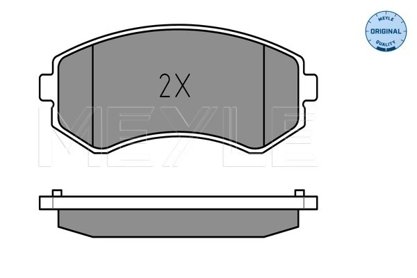 Brake Pad Set, disc brake MEYLE-ORIGINAL: True to OE. 025 235 0216/W