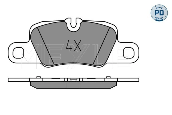 Brake Pad Set, disc brake MEYLE-PD: Advanced performance and design. 025 245 5416/PD