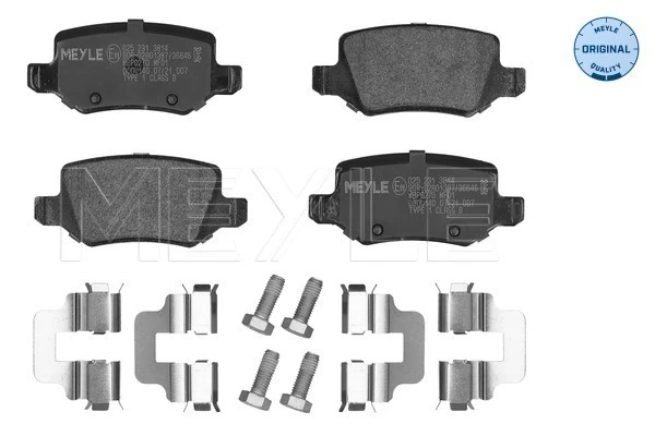 Brake Pad Set, disc brake MEYLE-ORIGINAL: True to OE. 025 231 3814