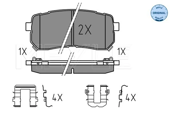 MEYLE 025 245 5915/W Brake Pad Set, disc brake