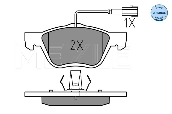 MEYLE 025 232 8919/W Brake Pad Set, disc brake