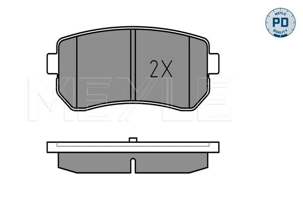 MEYLE 025 243 2015/PD Brake Pad Set, disc brake
