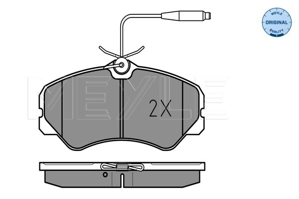 Brake Pad Set, disc brake MEYLE-ORIGINAL: True to OE. 025 212 0519/W