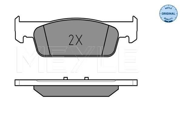 MEYLE 025 257 0217 Brake Pad Set, disc brake