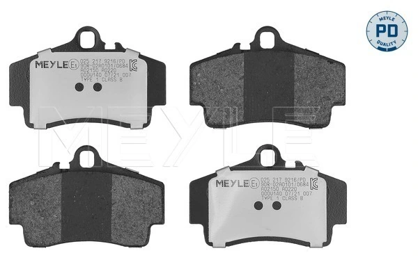 Brake Pad Set, disc brake MEYLE-PD: Advanced performance and design. 025 217 9216/PD