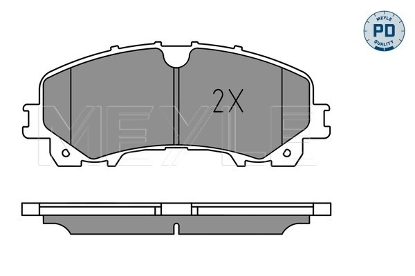 MEYLE 025 221 1716/PD Brake Pad Set, disc brake