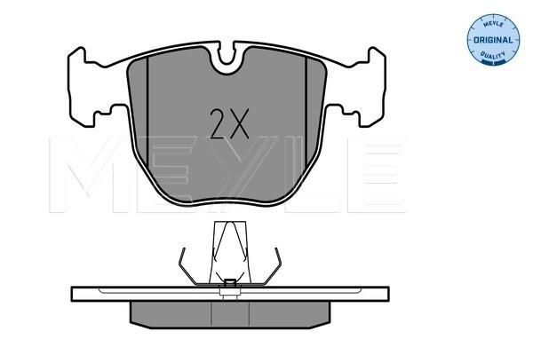 Brake Pad Set, disc brake MEYLE-ORIGINAL: True to OE. 025 214 8619