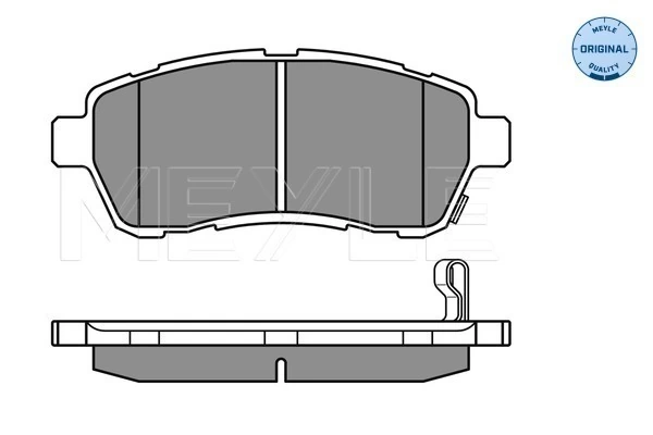 Brake Pad Set, disc brake MEYLE-ORIGINAL: True to OE. 025 242 8316/W