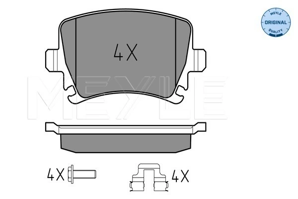 Brake Pad Set, disc brake MEYLE-ORIGINAL: True to OE. 025 239 1417