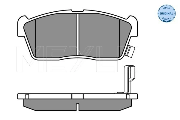 Brake Pad Set, disc brake MEYLE-ORIGINAL: True to OE. 025 235 0715