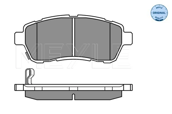 Brake Pad Set, disc brake MEYLE-ORIGINAL: True to OE. 025 242 8316/W