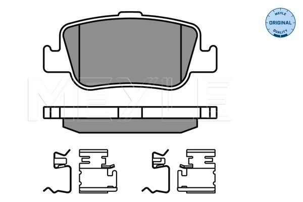 Brake Pad Set, disc brake MEYLE-ORIGINAL: True to OE. 025 246 6415/W